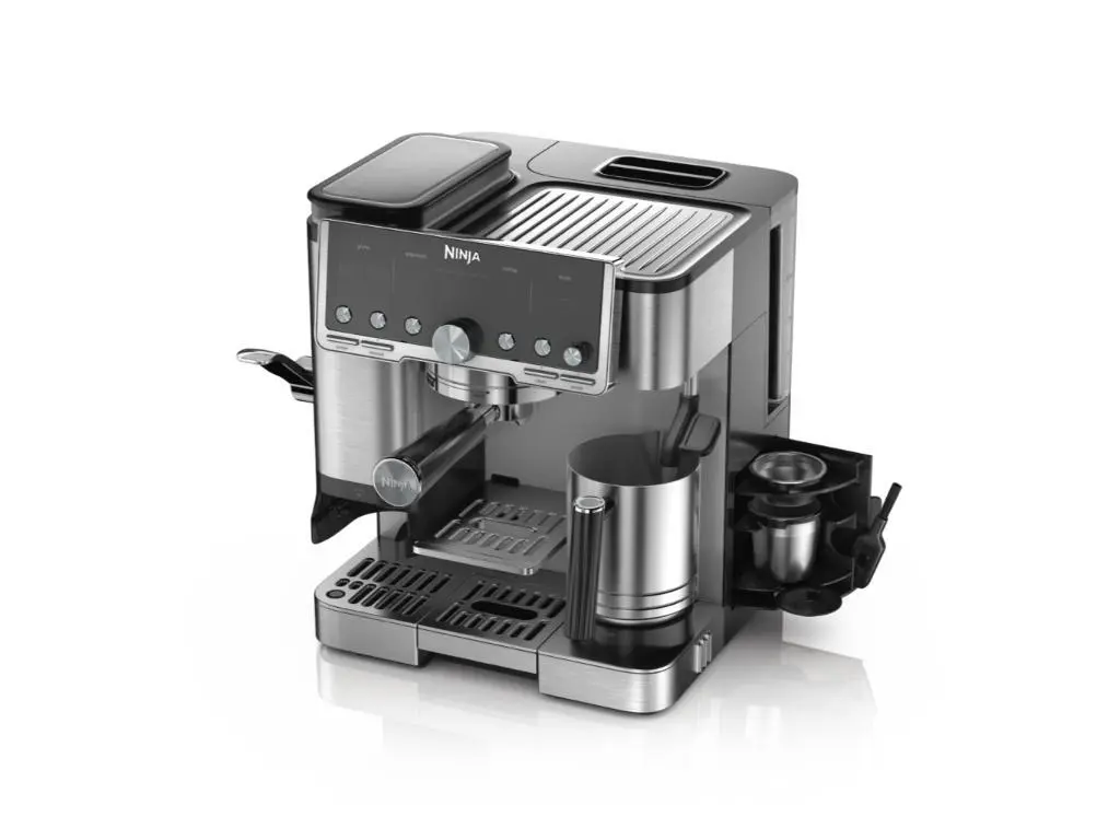 Aparat de cafea Ninja Luxe Cafe ProRezervor apa 2L, 2 x duze, argintiu - imagine 4