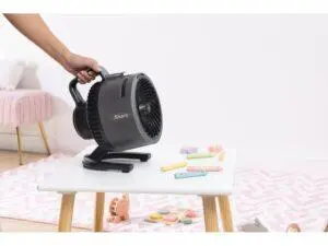 Ventilator portabil cu pulverizare Shark HydroGoFlexBreeze, gri antracit