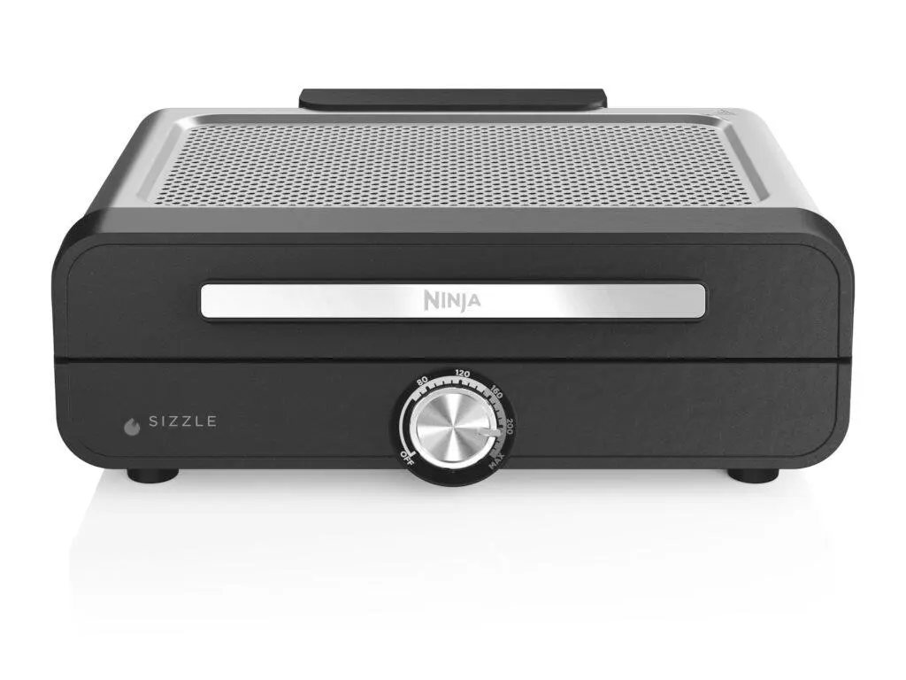 Gratar cu platou plat de interior Ninja SizzleTemp max 260C, negru - imagine 5