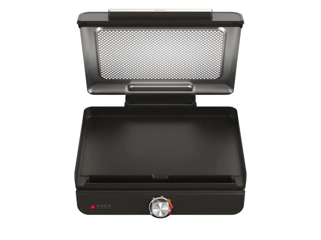 Gratar cu platou plat de interior Ninja SizzleTemp max 260C, negru - imagine 6