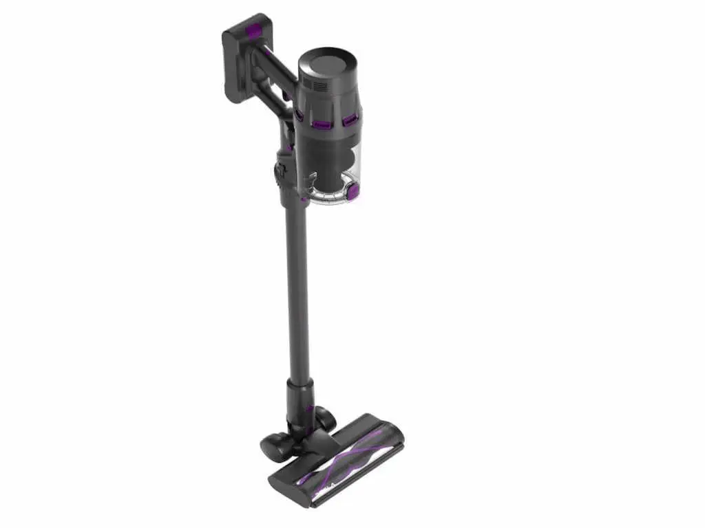 Aspirator vertical Tesla HS302BR, 250W, 22.2V2 viteze, capacitate 450ml, HEPA, negru-rosu - imagine 2