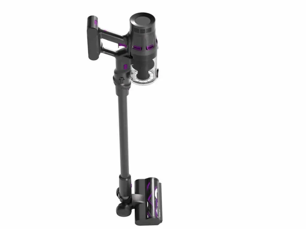 Aspirator vertical Tesla HS302BR, 250W, 22.2V2 viteze, capacitate 450ml, HEPA, negru-rosu - imagine 3