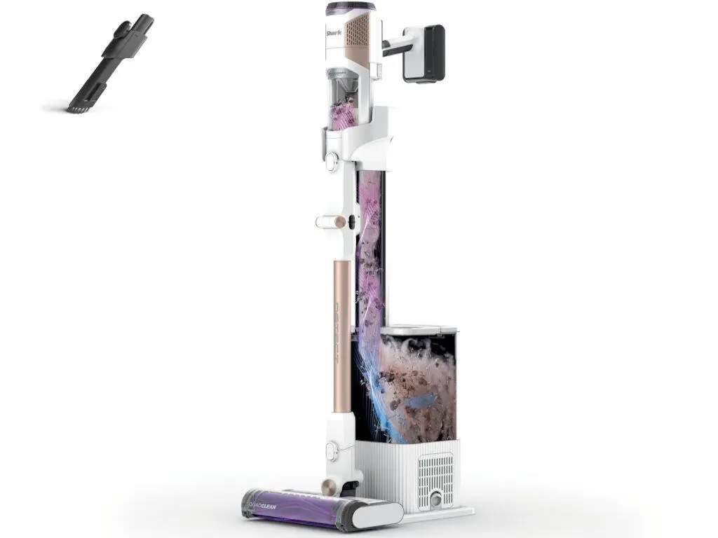 Aspirator vertical Shark 240W, albSistem golire automata, afisaj LED - imagine 2