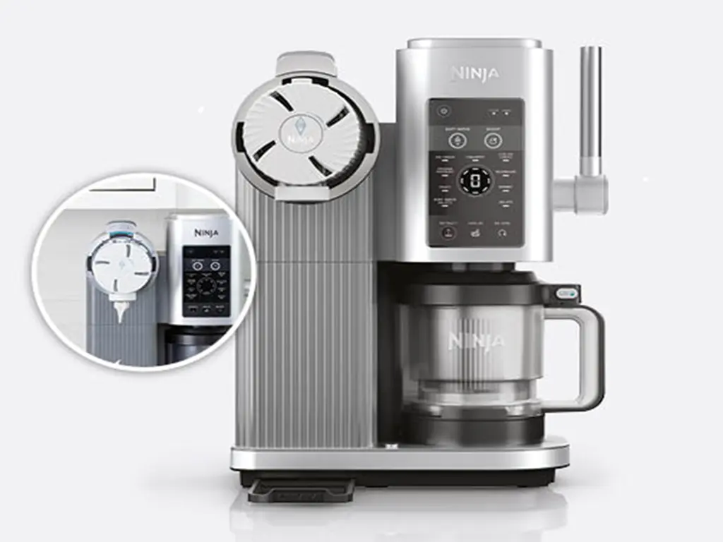 Aparat inghetata la cornet Ninja CREAMi Swirl13-in-1, 2 x recipiente 480ml, gri - imagine 2
