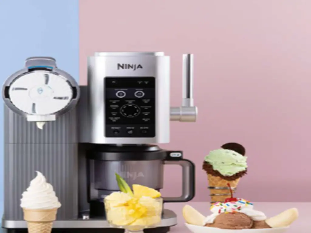 Aparat inghetata la cornet Ninja CREAMi Swirl13-in-1, 2 x recipiente 480ml, gri - imagine 3