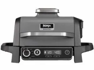 Gratar si afumator electric de exterior Ninja Wood7 functii, 2400W, gri