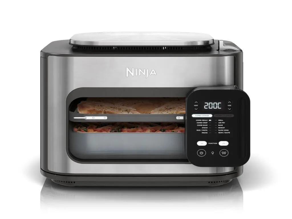 Multicooker Ninja Combi 10-in-1, 12.5L1760W, aragaz + cuptor + friteuza, argintiu - imagine 2