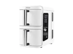 Friteuza dubla cu aer cald Ninja Double Stack 9.5L2470W, alb