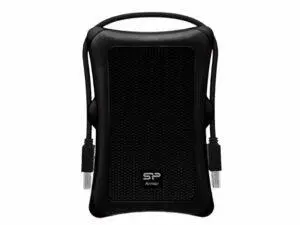 HDD extern portabil Silicon Power Armor A30 1TB Anti-shock, Black, MIL-STD 810F Method 516.5