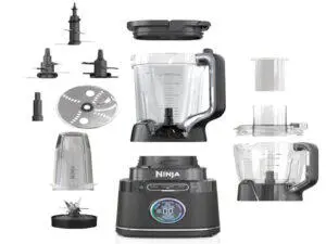 Blender si robot de bucatarie Ninja DetectPower3-in-1, 120W, Procesor Pro, negru