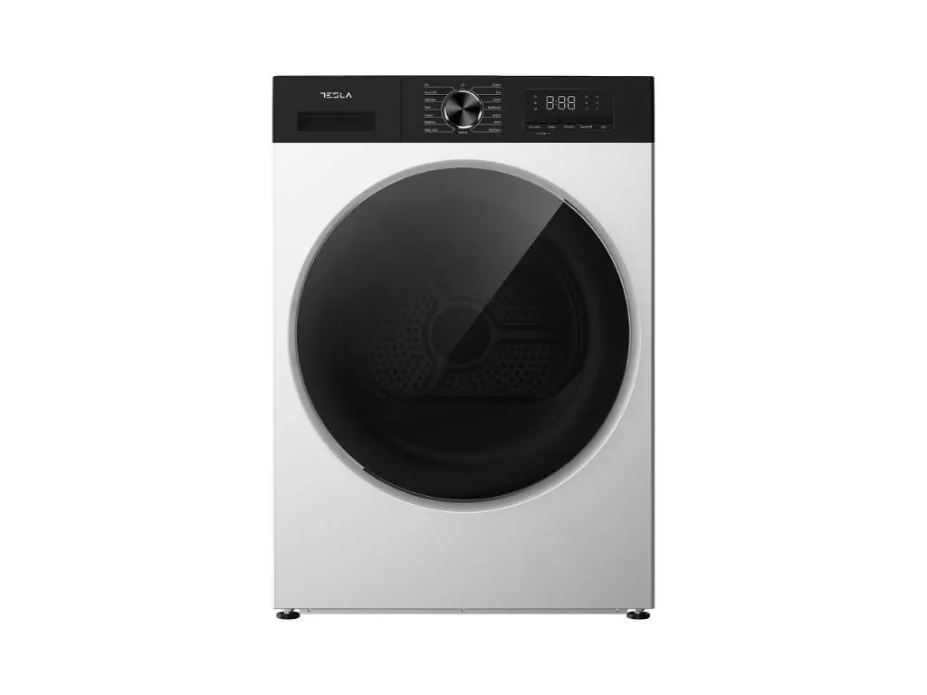 Uscator rufe TESLA WT8H91T, 8kg, D(E),Pompa caldura, delay start, 15 progr. display, alb - imagine 2